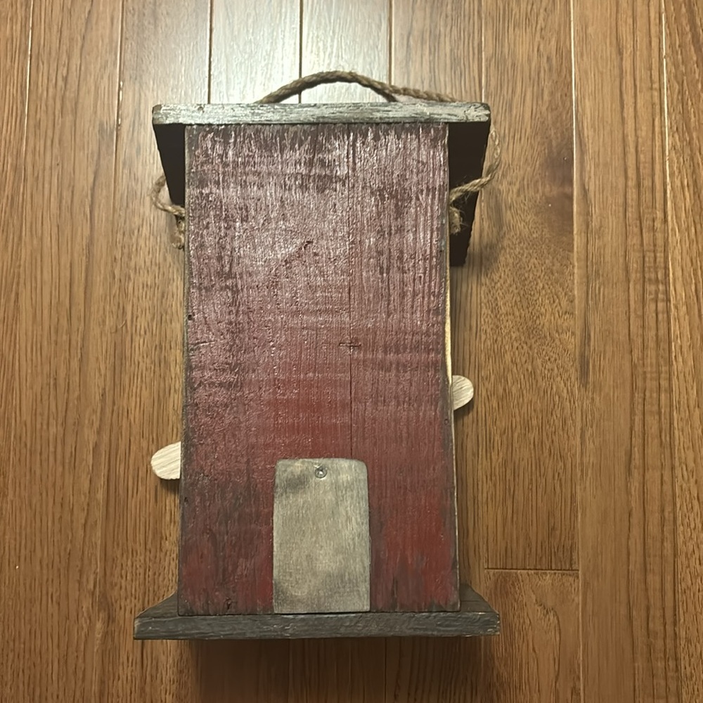 Handmade Rustic Dragonfly Birdhouse - Picture 2 of 4
